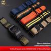 Для Casio GSHOCK DW5600 gw-b5600 gmw5610 GM-5600 нейлоновий полотняний ремінець для годинника Пряжка-кільце Смугастий Райдужний спортивний ремінець аксесуари