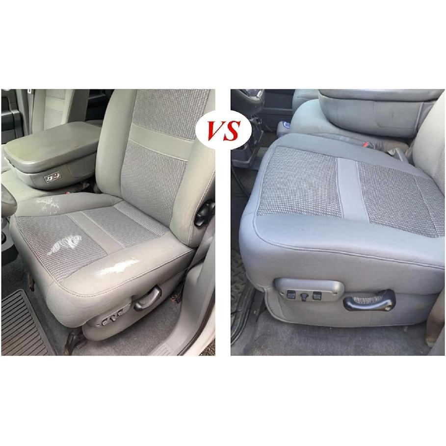 Front Driver Side Bottom Cloth Perforated Seat Cover Gray Compatible with Dodge Ram 2500 3500 2006 2007 2008 2009 2010