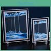 Creative Ornament Hourglass 3d Landscape Flowing Sand Painting For Birthdays Office And Desktop Decor
