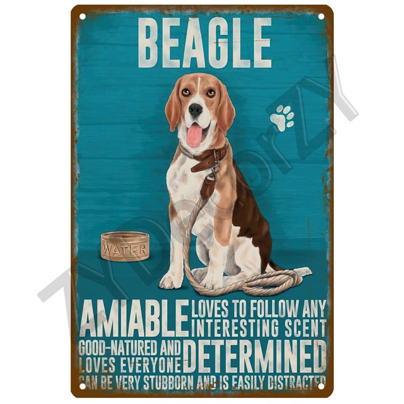 Teckel Wall Posters Metal Sign Wall Art Plaque Metal Vintage Door Tin Sign Bar Home Room Decor Decoration Interior Paintings