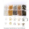 Earring Making Kit with Jewelry Hooks, Fish Hook Earrings, Backs, Jump Rings for Repair, Gifts