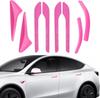 For Tesla Car Door Handle Covers 2026 Model Y Juniper Model 3 with HW 4.0 Camera Covers Side Mirror Trim Strips Accessories