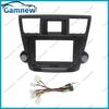 Gamnew 10 Inch Car Frame Fascia Adapter Cable Android Radio Dash Fitting Panel Kit For Toyota Highlander 2007-2013