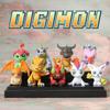 Digimon Figurine Digimon Agumon Gabumon Patamon Anime Model Car Cake Decoration Collectible Gift
