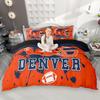 Homewish Juego de Funda Nórdica de Fútbol Americano Ciudad 2 Piezas/3 Piezas, Juego de Ropa de Cama con Casco de Rugby Graffiti, Juego de Funda de Edredón Deportivo
