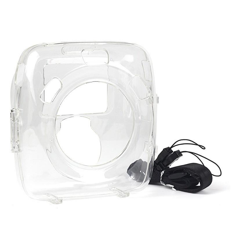 

[Film Lab] Instax Square SQ20 Transparent Case Crystal Case Camera Protective Case with Strap CAA11 чистый