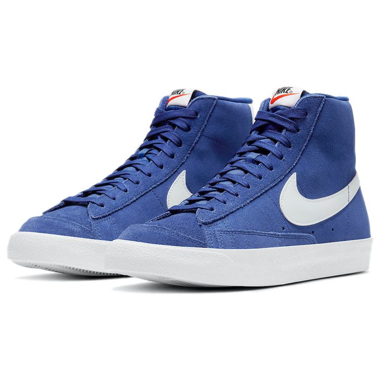Nike Blazer Mid 77 Suede Deep Royal Blue Unisex Sneakers Hvit Seil Svart CI1172-402