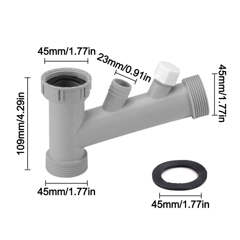 Anti Leak Kitchen Sink Drain Connector Threaded Nut Corrosion Resistant Basin Pipe Fitting Sealing Gasket Waste Pipe Adapter