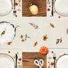 RABUSOFA Floral Fall Placemats Set of 4 for Table Runner, Flower Autumn Thanksgiving Kitchen Dining Table Decoration for Indoor Party 12x18 Inch