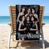 Custom Name Beach Towel Kpop idle Group Dynasty Beach Towel, Soft Microfiber, Gift for Her/Him, Birthday, for Pool, Beach, Travel, Fan gifts