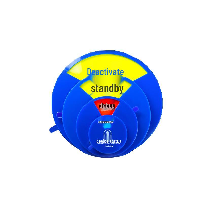 Acrylic Rotating Magnetic Machine Status Sign