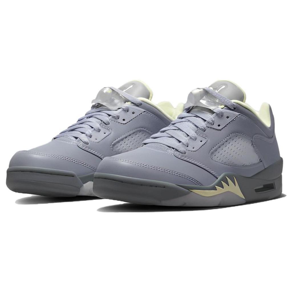 Air Jordan 5 Retro Low Indigo Haze Women Sneakers Purple Fire-Red Metallic-Silver FJ4563-500