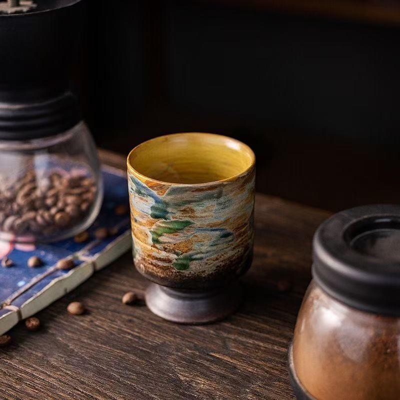 OLOEY handbemalte Keramik-Kaffeetasse