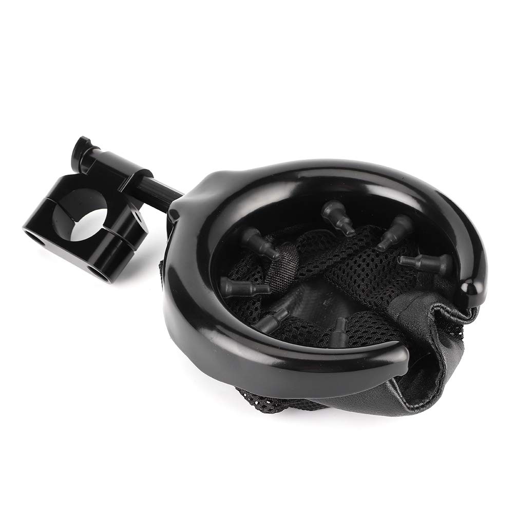 Motorcycle Handlebar Cup Holder, Drink Basket, Mesh Brake Cup Holder, Compatible with Honda Gold Wing GL1500 (7/8-inch, Black)