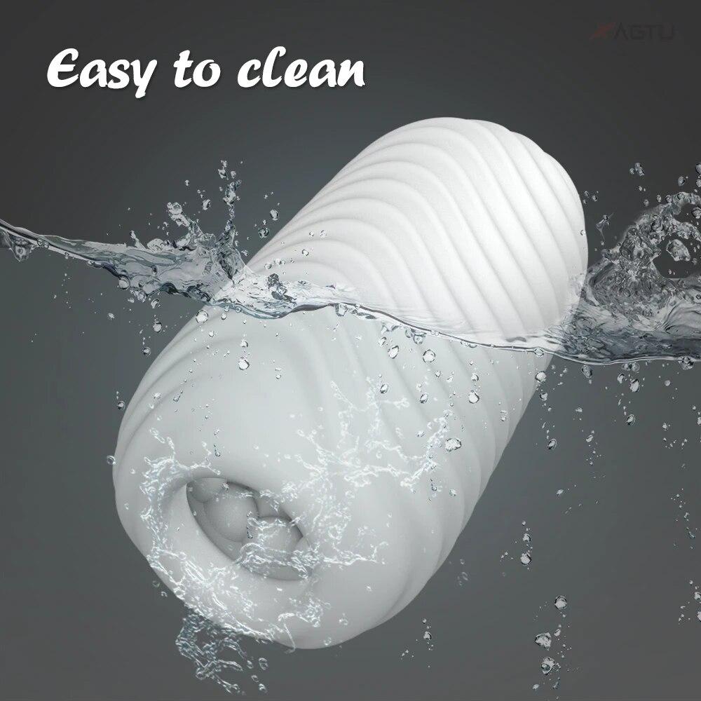 Men's Aircraft Cup Goods Soft Silicone Masturbator for Men Pocket Pussy Waterproof Real Vagina Sex Toy for Men Adult Goods 18+