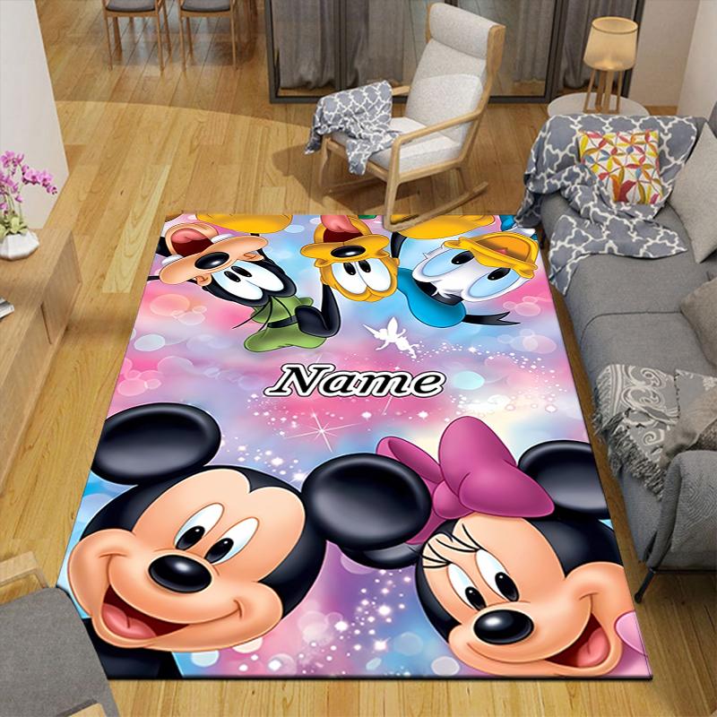 Custom 1Pc Mickey Minnie'S Adventure Rug Office Carpet Indoor Outdoor Entrance Doormat Nonslip Soft And Comfortable Living Room D916128