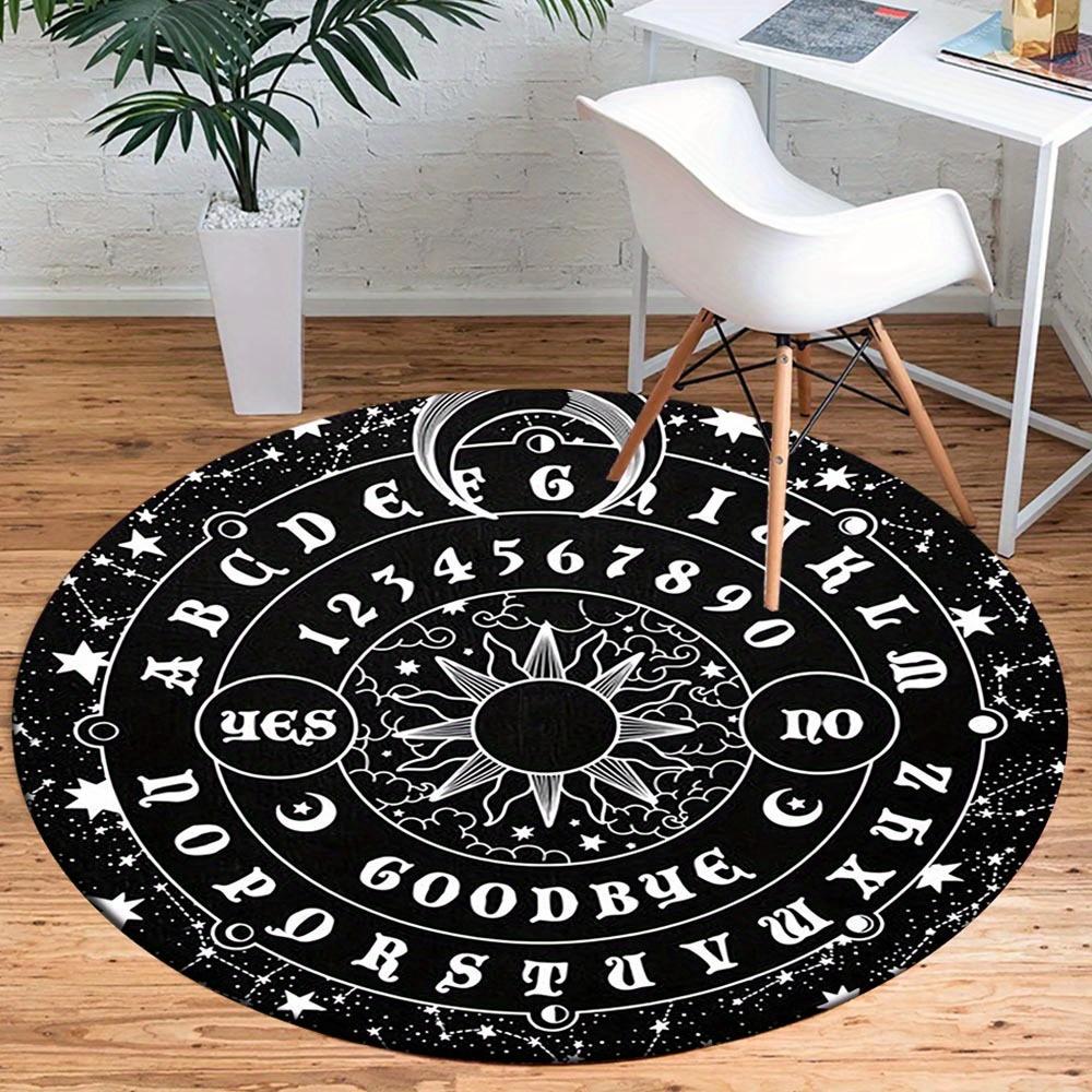 

1pc Retro 3494545924 Pattern Round Floor Mat, Non-slip for Living Room Bedroom Chair Carpets Home Decor Gifts, Home Decor Room Decor Outdoor 80cm by 80cm