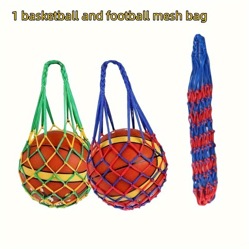 1pc Durable High-Quality Basketball and Football Mesh Bag,with Reinforced Stitching,Portable Sports Equipment Bag,Safe Storage