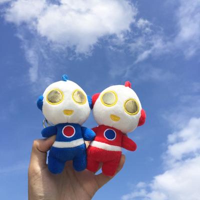 Cute Cartoon Ultraman Pendant Plush Doll Small Mini Doll Claw Machine Keychain Bag Hanging Decoration