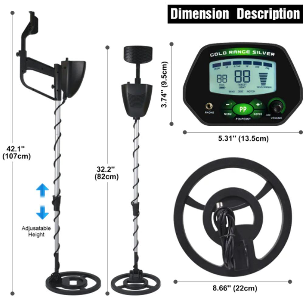 MD-4090 Professional Metal Detector Underground Gold Detector High Accuracy Metal Finder Waterproof Search Coil Seeker Treasure