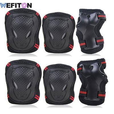 6Pcs Adult & Kids Knee Pads Elbow Pads And Wrist Guards For Inline Skating, Roller Skating, Skateboarding, Scootering Biking