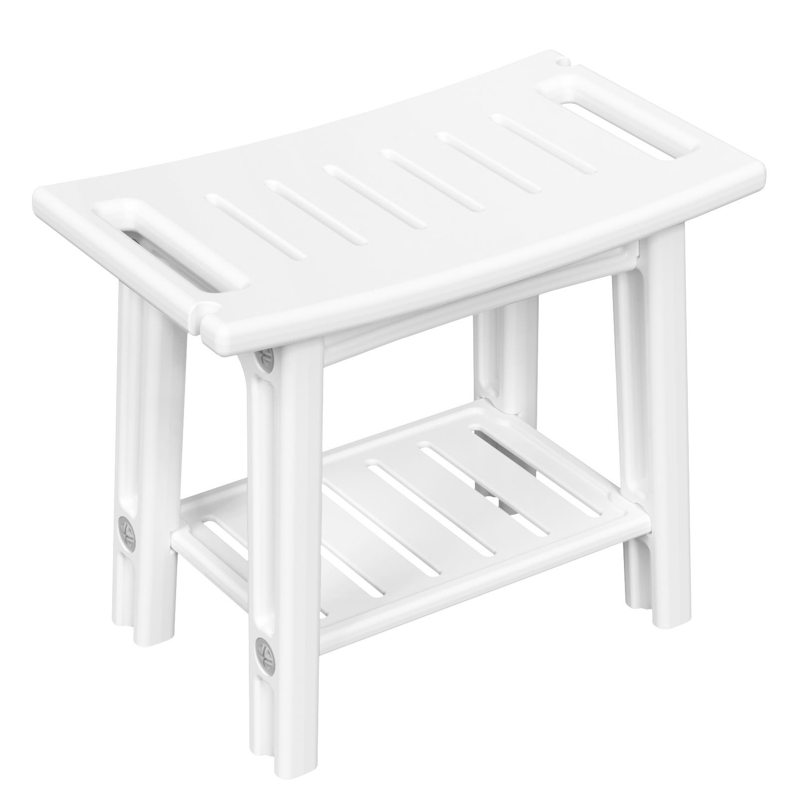 Multi-Purpose Stool for Bathroom, Shower, Living Room, and More Bathroom Stool