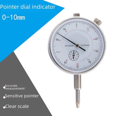 Metric Dial Indicator 0-10mm, 0.01mm Accuracy for Machinery