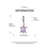 Ahthen Copper Bead Purple Sea Star Shape Turtle Dangle Charm Fit Snake Chain Bracelets Necklaces for Women Jewellery Making