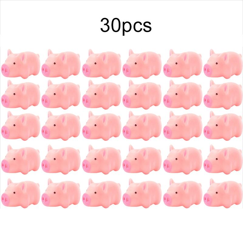 102030 Stuks Mini Roze Knijpvarken 5cm Schattig Geluid Makend Varkentje Voor Hondenspeelgoed Huisdierbenodigdheden Rubber Materiaal Geschikt Voor Kleine Honden Tmz