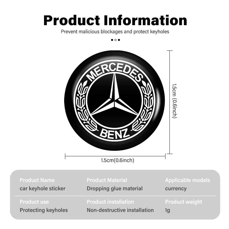 For Benz 8/12/20PCS Car Remote Key Sticker Emblem Decoration Decal Decorat Accessory AMG VIANO GLB GLC W108 W124 W126 W169 W176