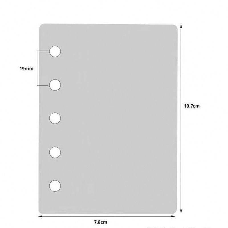 INS Высококачественный 3-дюймовый M5 Блокнот с пятью отверстиями, разделителями и внутренними страницами