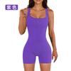 JYL Ribbed Sports Jumpsuit Hip Lifting Quick Dry Running Bodysuit