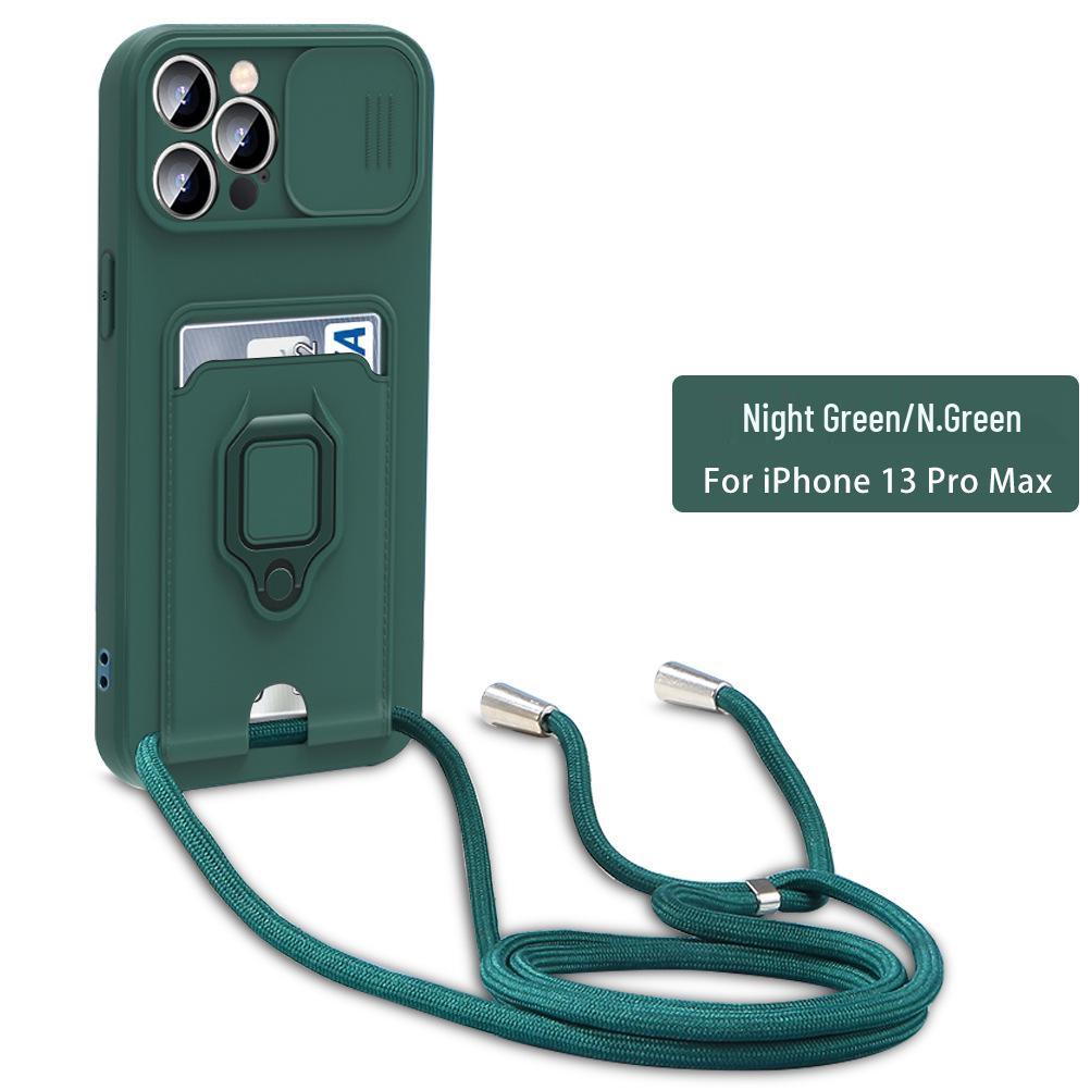 Suitable for Infinix Note 40 Pro, HOT 50, POVA 6 - Push-Window Card Slot Phone Case with Lanyard Holder.