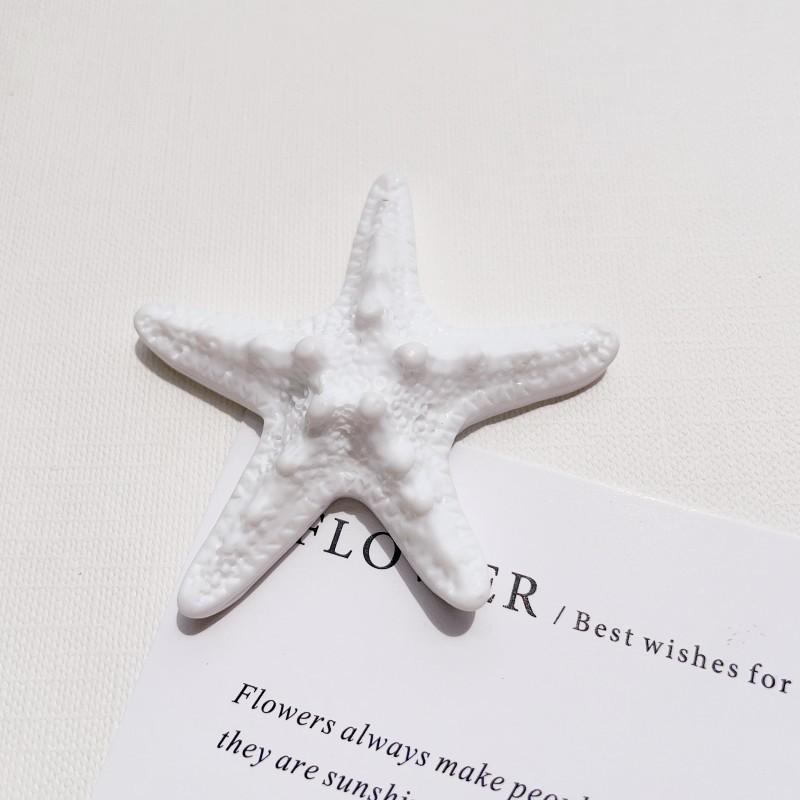 10Pcs Premium Resin Starfish Flatback Cabochons Realistic Sea Star Charms for DIY Candle Decor Coastal Style Jewelry Making Accessories