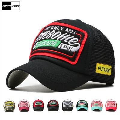 Northwood Mesh Letter Baseball Cap for Men Women Outdoor Summer Hip Hop Snapback Hat Caps Kpop Trucker Cap