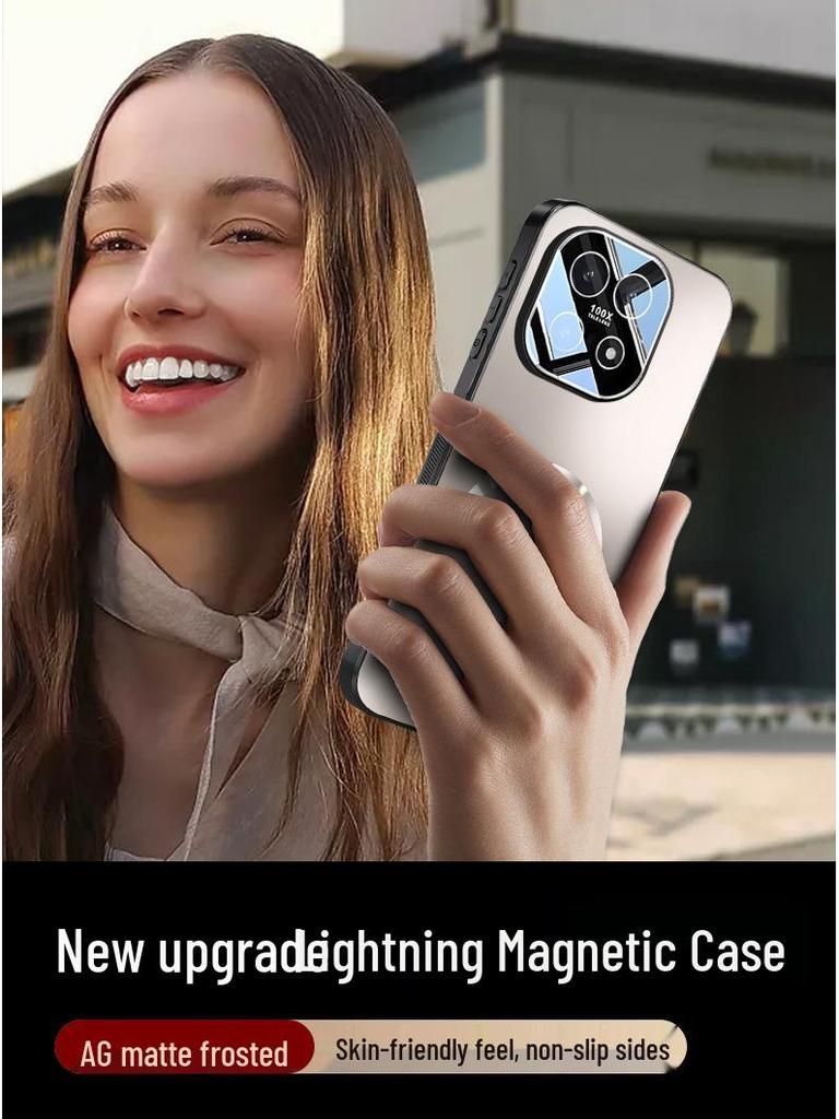 iQOO 15 Lightning Series Magnetic Phone Case with Charging Lens Film, Full Coverage Protection In New Style