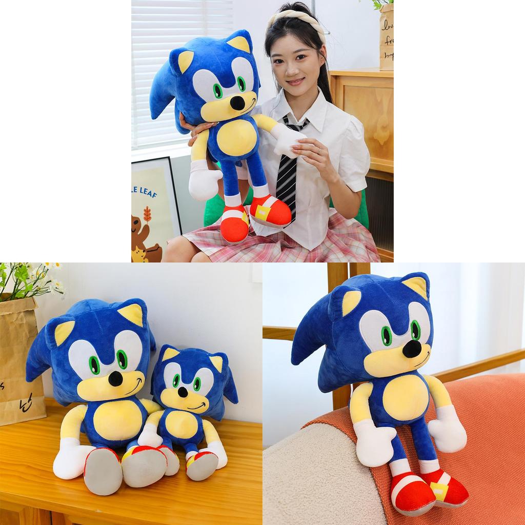 Sonic The Hedgehog Plush Toy Cartoon Gift For Kids Soft Cushion Pillow