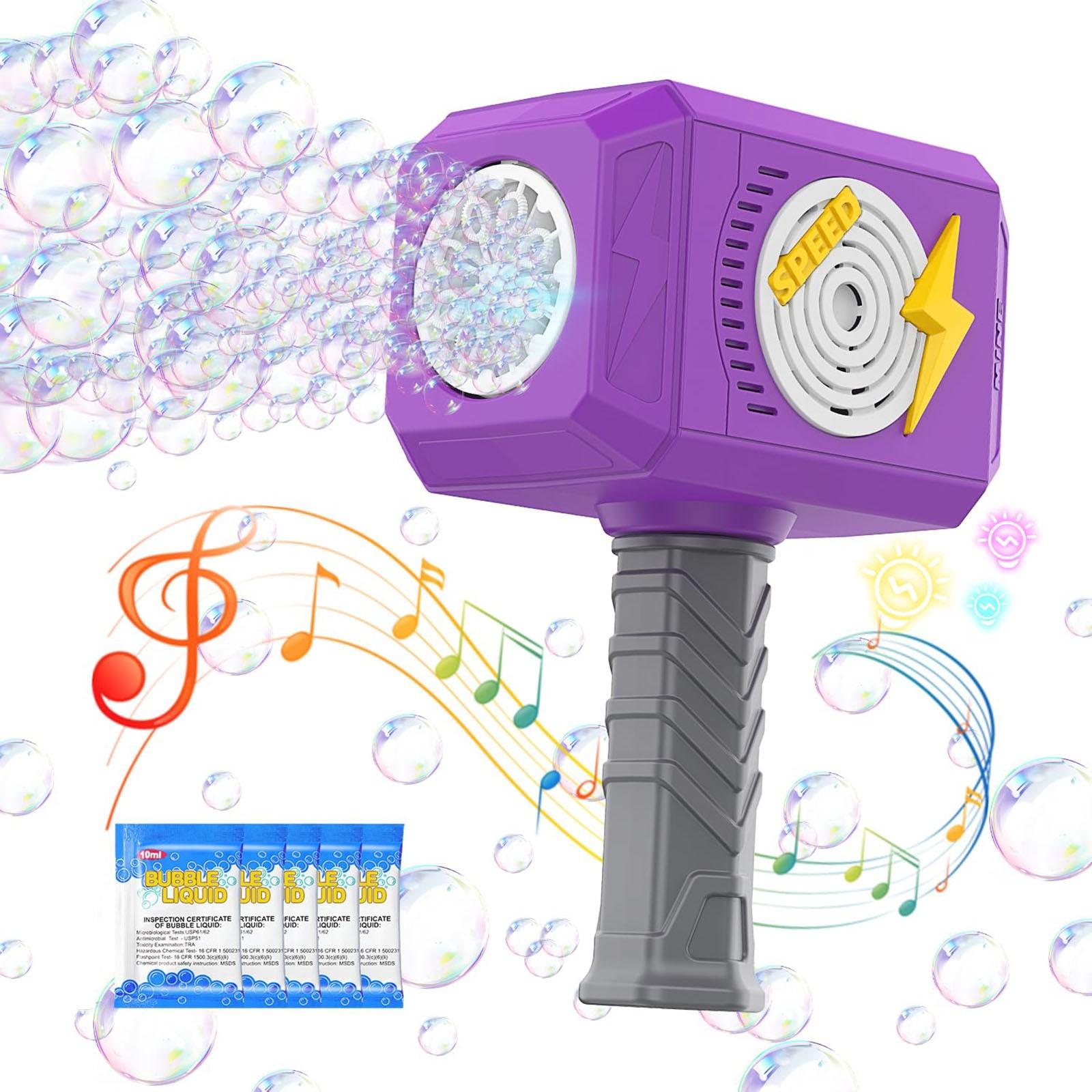 

Детская игрушка Bubble Machine Hammer Bubble Blaster со светом и музыкой Bubble Blaster 50 мл