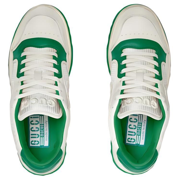 GUCCI Mac80 Leather Sneakers 749909 AAB79 9148