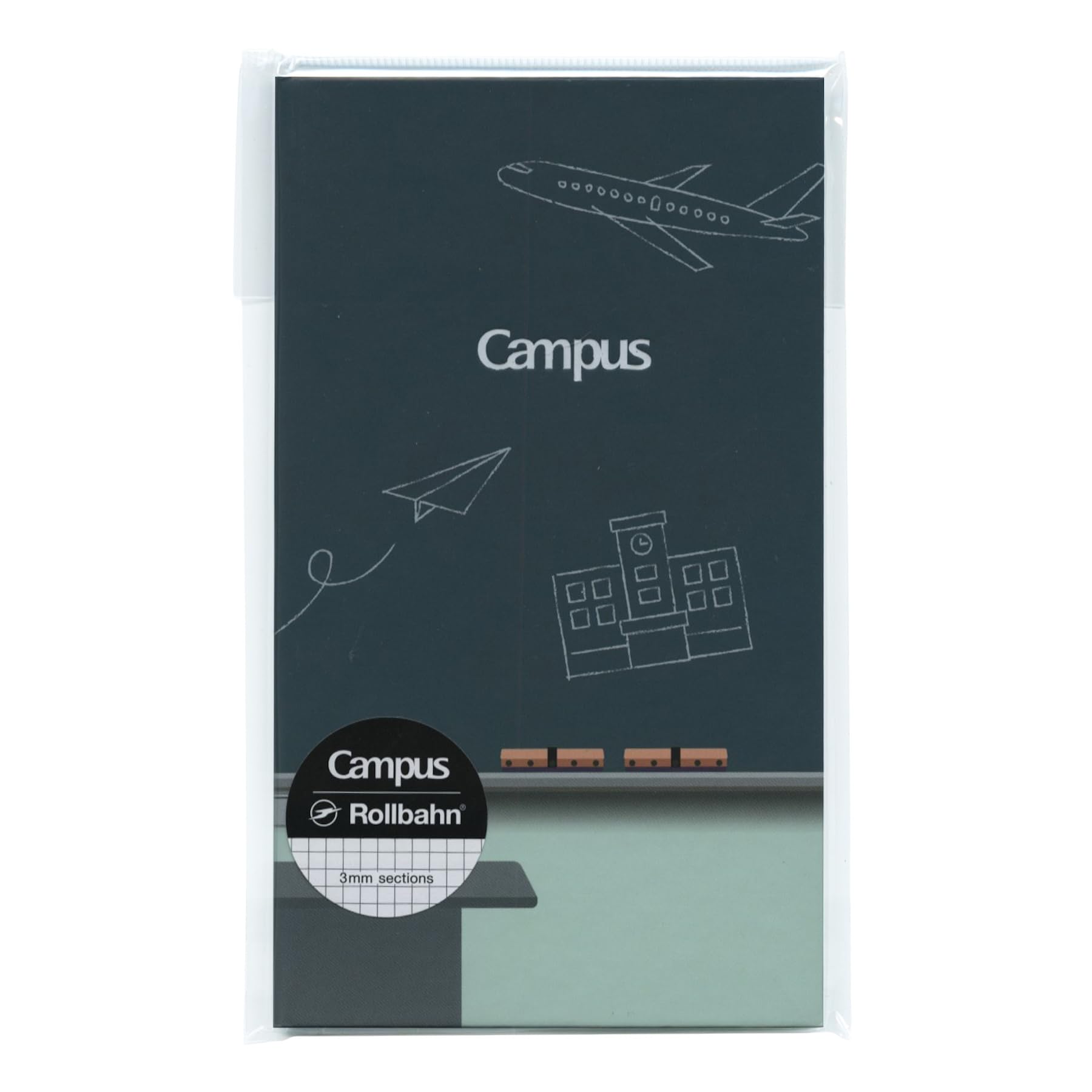 KOKUYO Campus x Rollbahn Поле 3 мм Черная доска Блокнот, Клетка, Дизайн, CRC-SE-Y3-L3