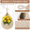 3 Stück/Packung Hängende Obstkörbe für die Küche Boho Wandhalter Tränentropfen Erntekorb für Obst Gemüse Kartoffel Zwiebel Lagerung