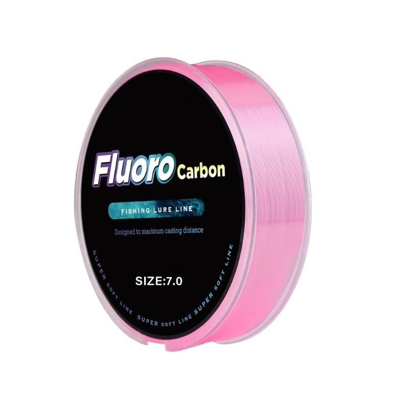 Nötningsbeständig Gjutning Huvudlina 100m Fluorkarbonbeläggning Fiskelina 0.14-0.5mm 4.13LB-34.32LB Snabbsjunkande Lina