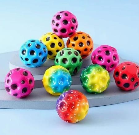 High Bounce Hollow Ball 6 3CM Diameter Elastic Bouncing Ball Durable Soft Material Stress Relief Toy for Indoor Outdoor Use