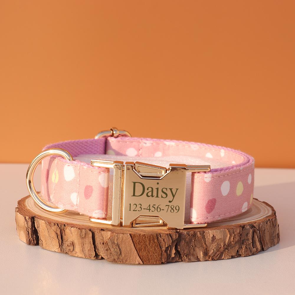 Personalized Dog Collar Customized ID Name Tel Engraving for Small Medium Large Dogs Walking Chihuahua Accesorios