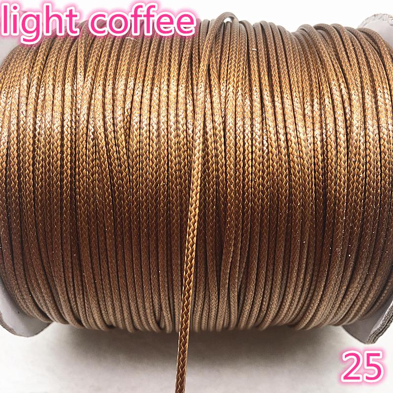 0.5 0.8 1.0 1.5 2.0mm Waxed  Cord Waxed Thread Cord String Strap Necklace Rope Bead DIY Jewelry Making for Bracelet