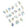 Flower Stickers for Scrapbooking Vintage Self Adhesive Waterproof Scrapbook Floral Decoration Stickers