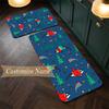 Christmas atmosphere (19) Customize Name Flannel Kitchen Mat Soft Non-Slip Kitchen Floor Runner Rug for Home Kitchen Decor
