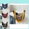 Fashionable 2023 Fall Trendy Shoulder Bag Chic Street Style Dumpling Bag In Canvas