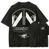 Actionspiele Death Stranding Peripherieartikel Print T-Shirt Herren Damen Streetwear YK Mode T-Shirts Vinrage Gewaschene Baumwolle Übergroßes Oberteil