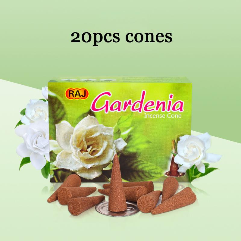 Y 10/20 Stück Indische Räucherkegel Sandelholz Jasmin Lavendel Duftblüte Räucherturm Haushalt Schlafzimmer Toilette Heim-Aromatherapie